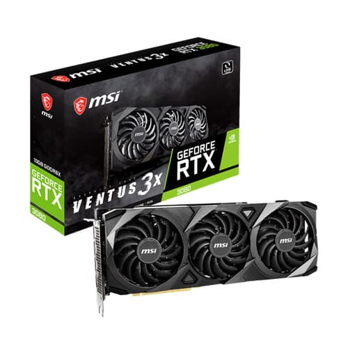 MSI RTX 3080 Ventus 3X OC LHR 10GB Graphics Card